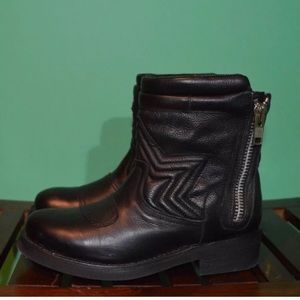 ASH women’s ankle boots black leather